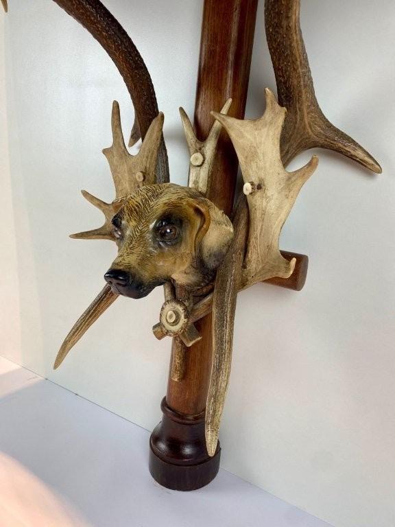 A Black Forest antlers console. 