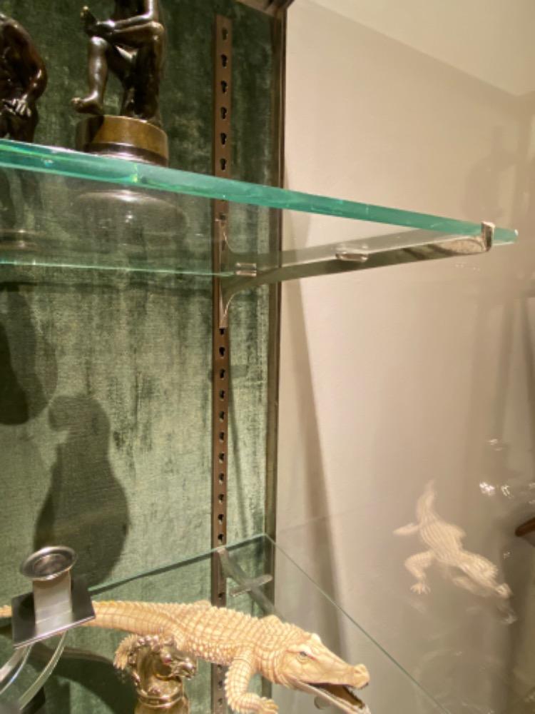 A brass vitrine / display cabinet