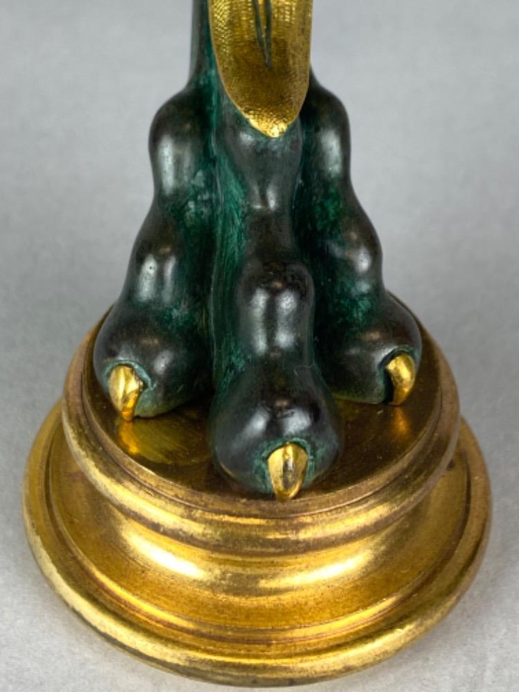 A fine Napoleon III bronze and marble centerpiece by Georges Emile Henri Servant