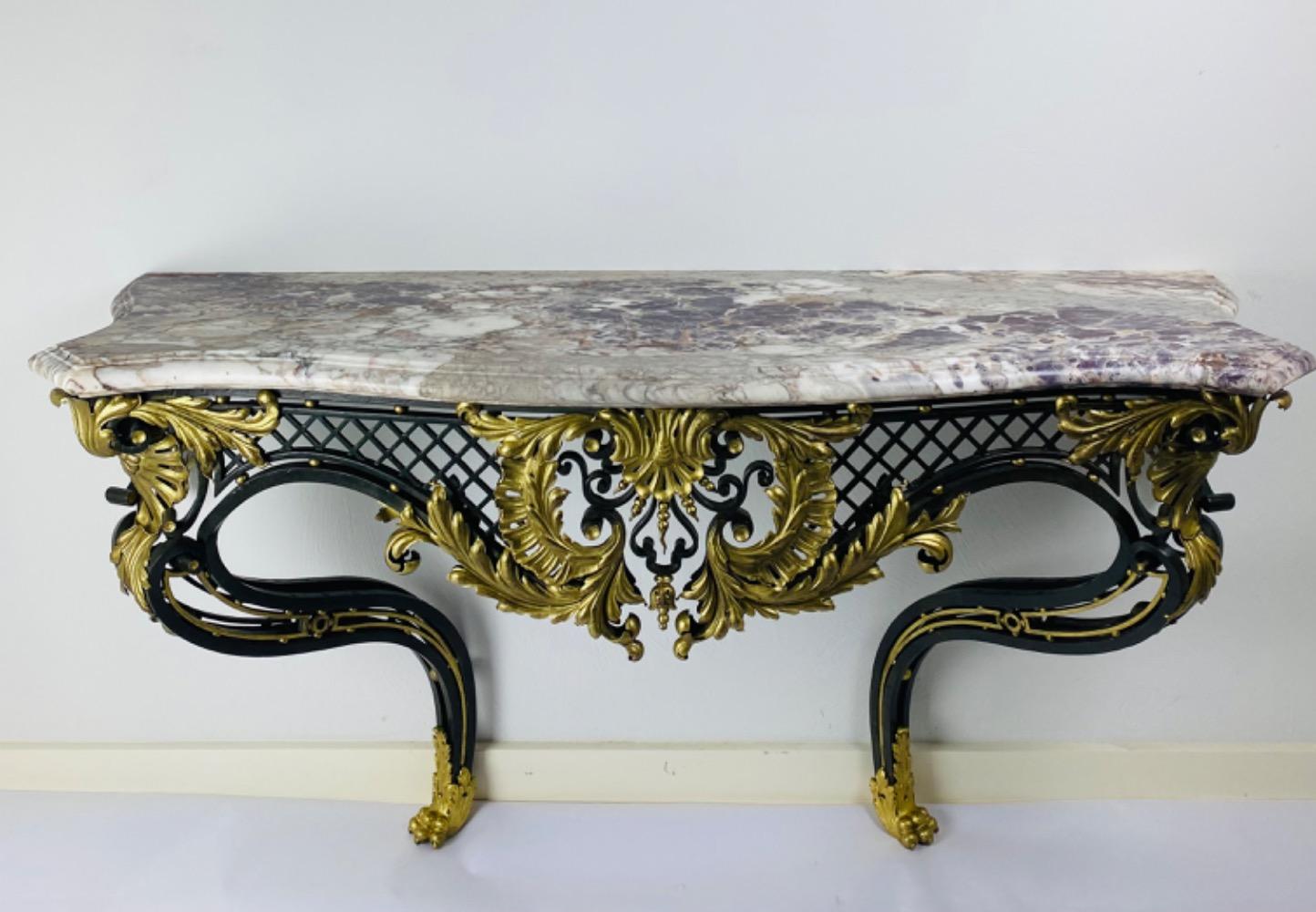 A Louis XV style console