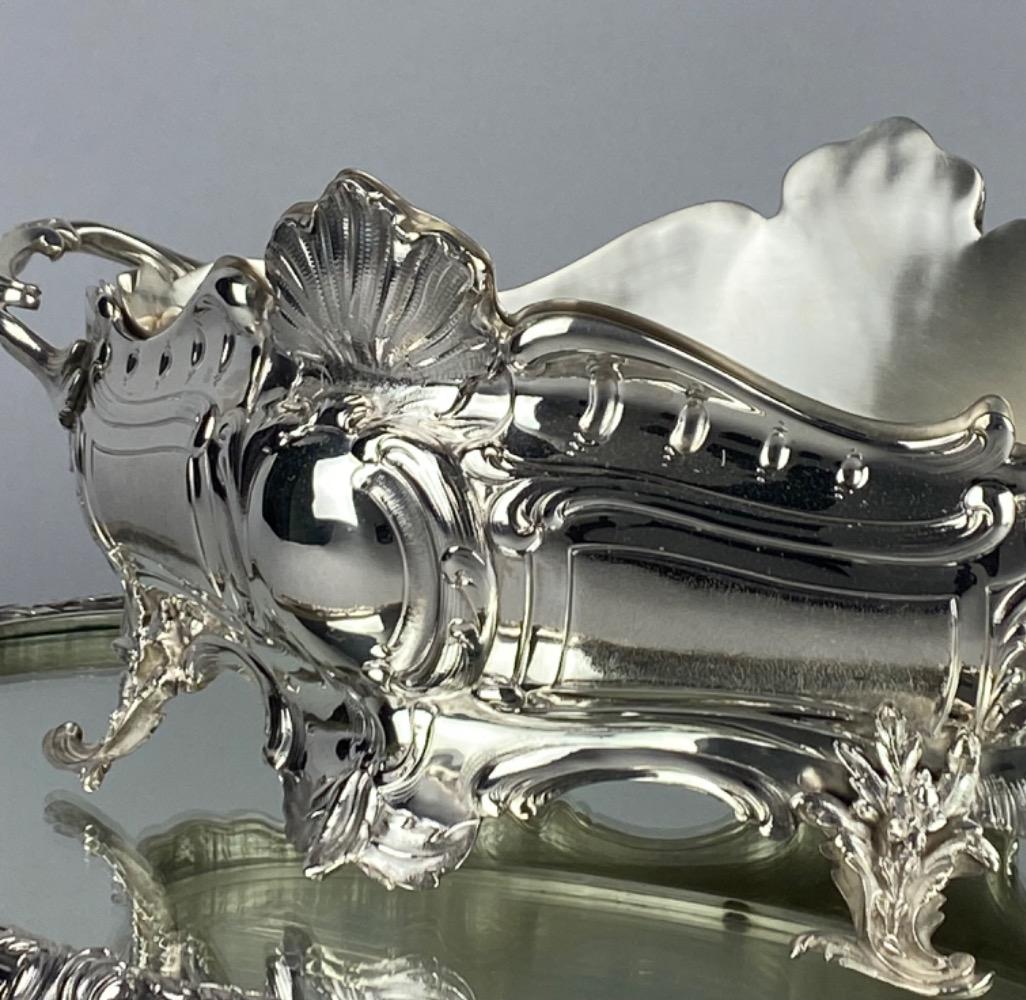 A silver centrepiece / jardinière by Delheid 