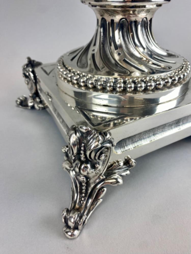 A spectacular 19thC. large silver-plated bronze jardiniere 