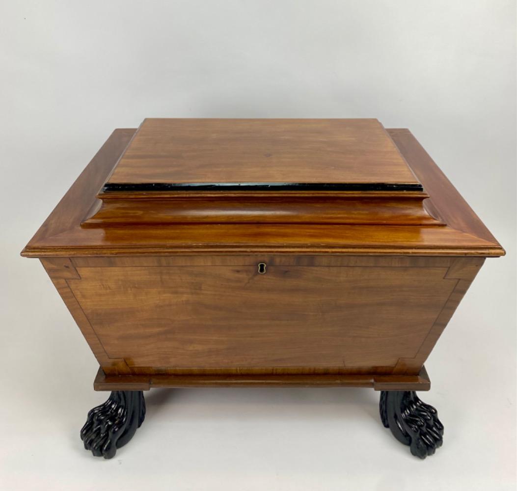 A Victorian mahogany wine cooler. 