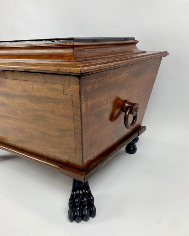 A Victorian mahogany wine cooler. 