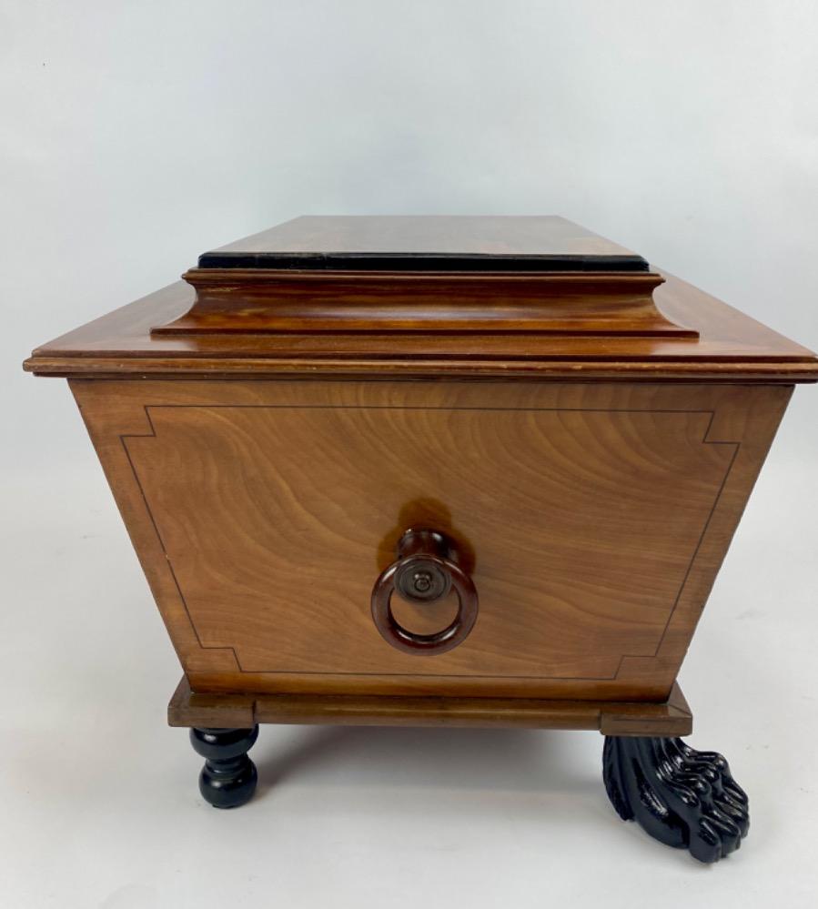 A Victorian mahogany wine cooler. 