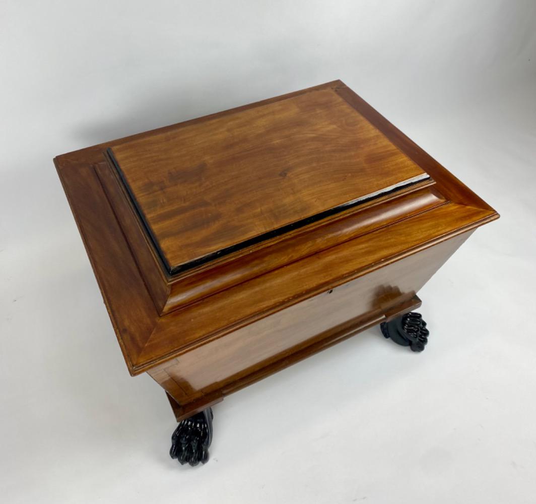 A Victorian mahogany wine cooler. 