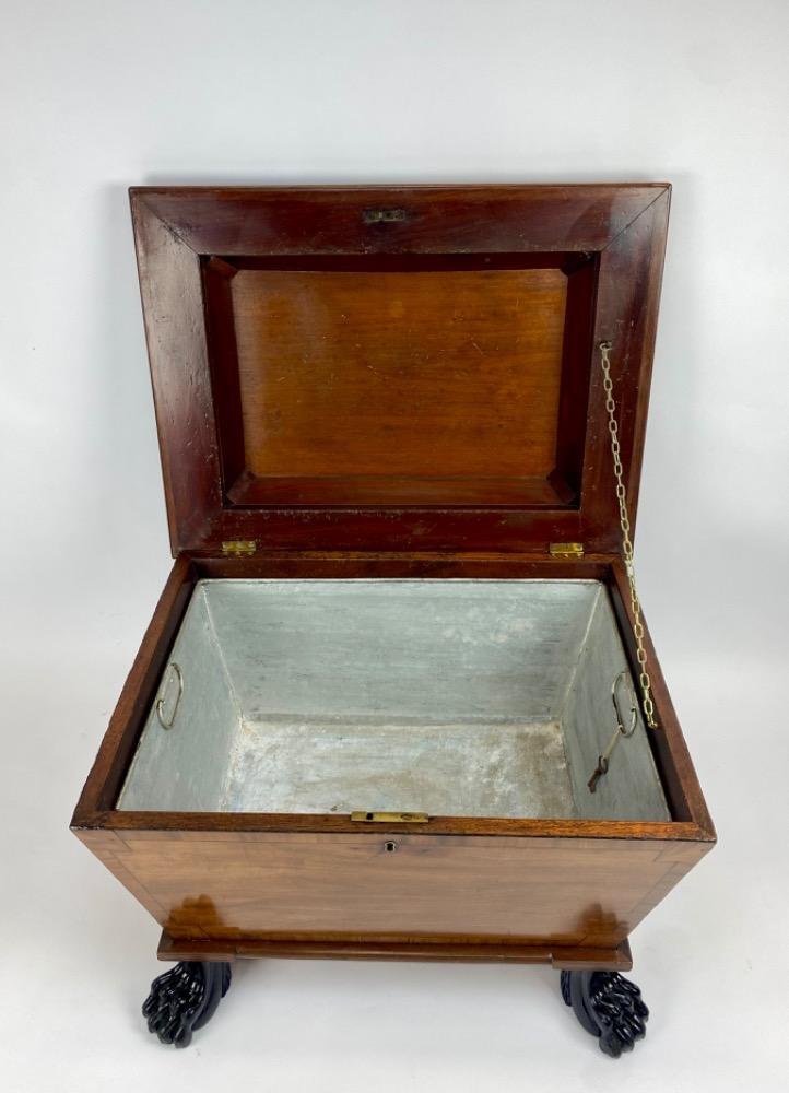 A Victorian mahogany wine cooler. 