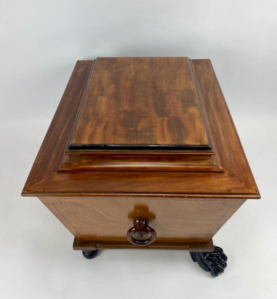 A Victorian mahogany wine cooler. 