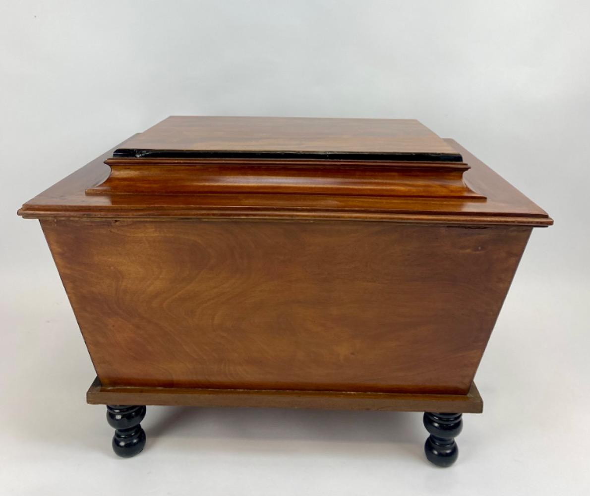 A Victorian mahogany wine cooler. 