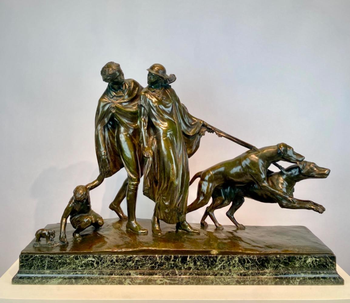 An Art Deco bronze sculpture by Fernand Gysen