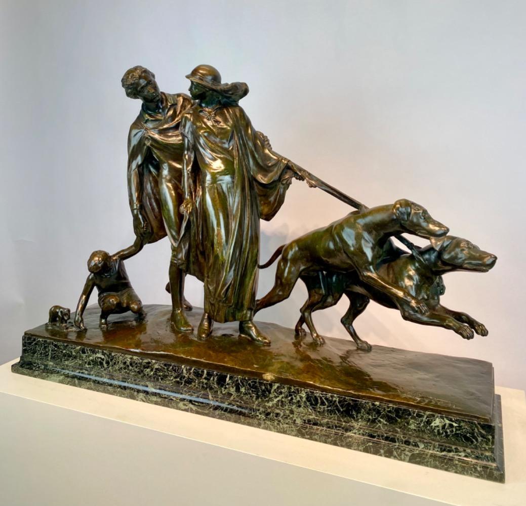 An Art Deco bronze sculpture by Fernand Gysen