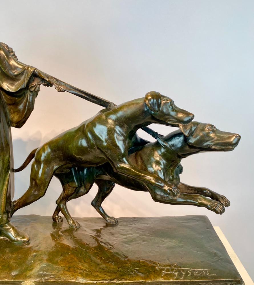 An Art Deco bronze sculpture by Fernand Gysen