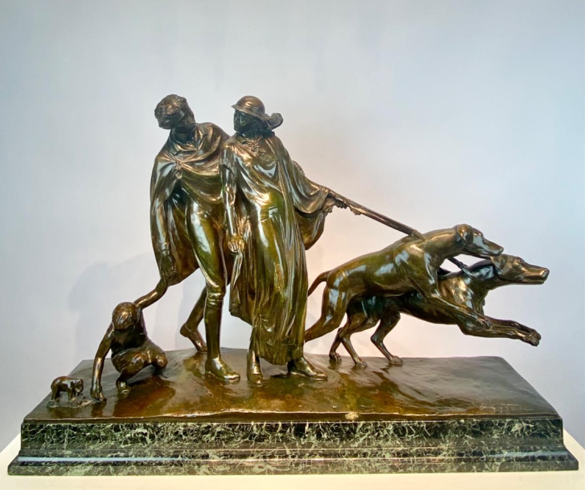 An Art Deco bronze sculpture by Fernand Gysen