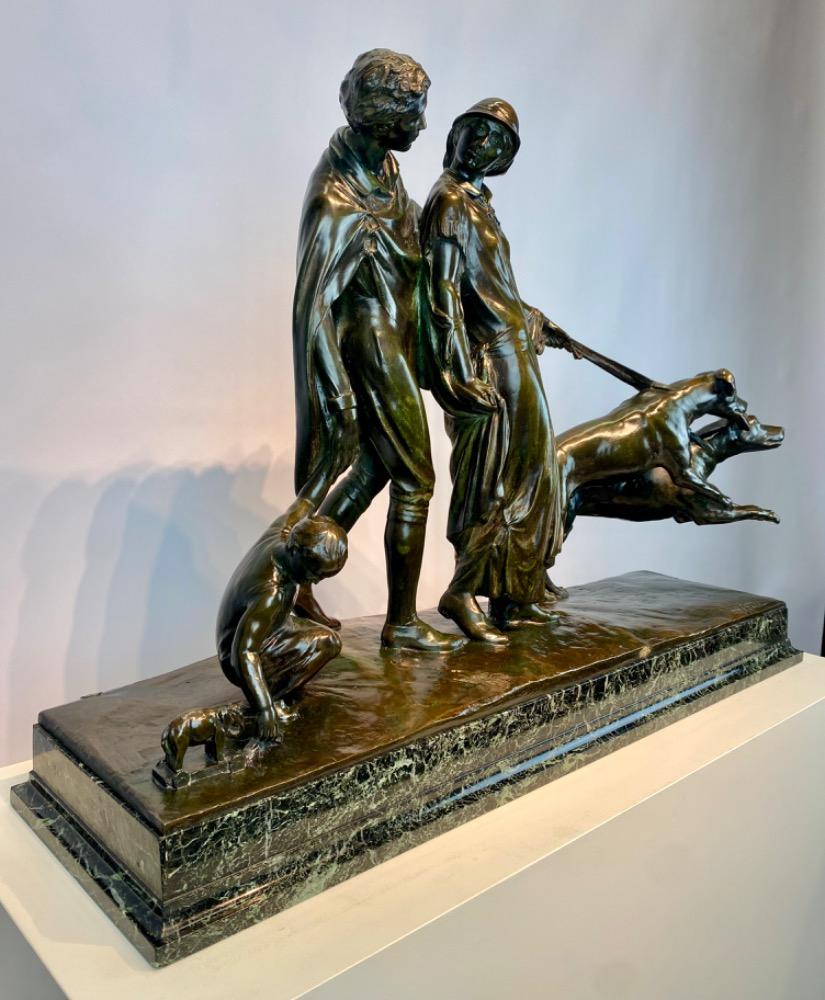 An Art Deco bronze sculpture by Fernand Gysen