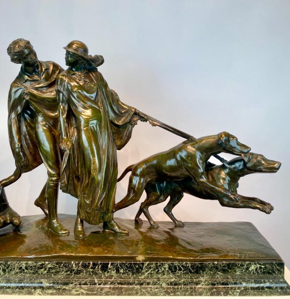 An Art Deco bronze sculpture by Fernand Gysen