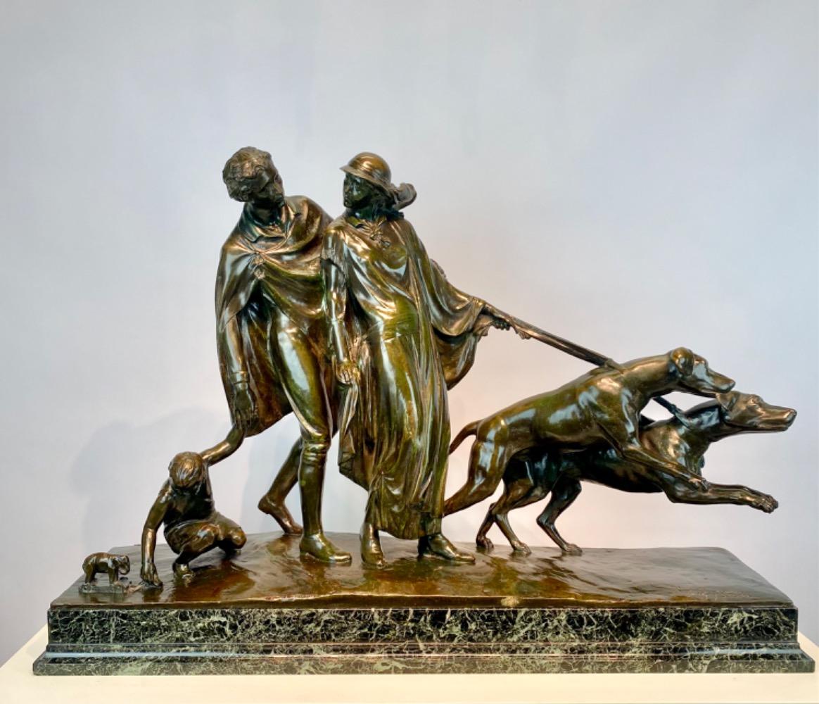 An Art Deco bronze sculpture by Fernand Gysen