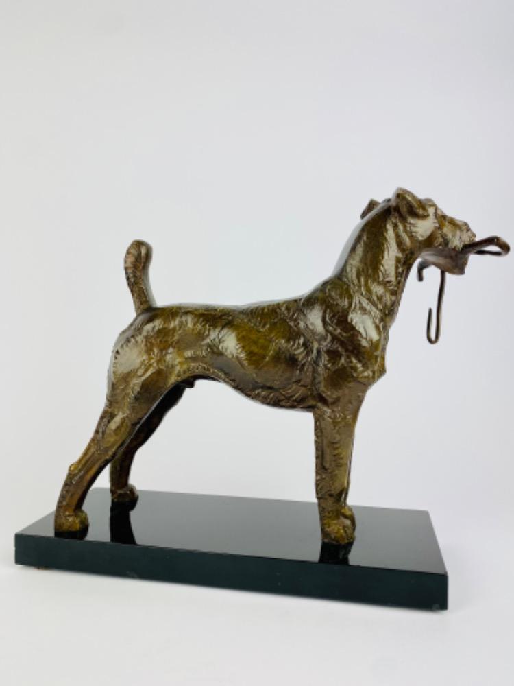 Bronze terrier by André-Vincent Becquerel (1893-1981)