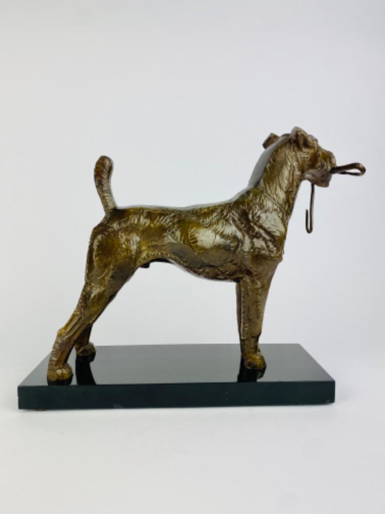 Bronze terrier by André-Vincent Becquerel (1893-1981)