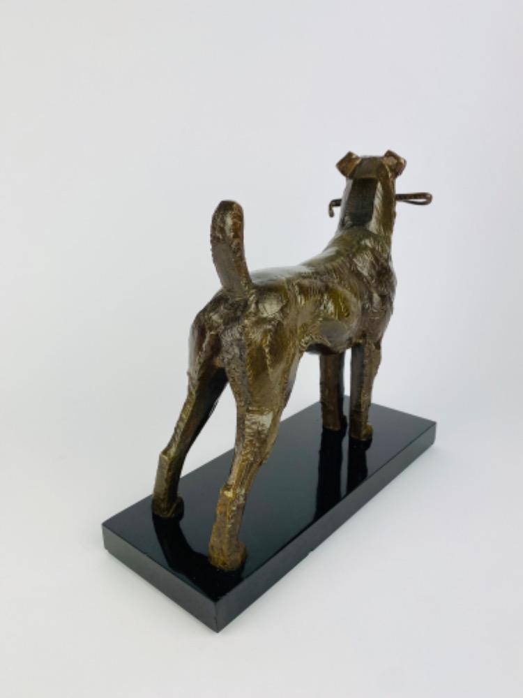 Bronze terrier by André-Vincent Becquerel (1893-1981)