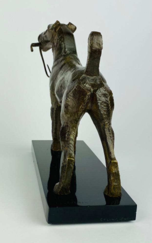 Bronze terrier by André-Vincent Becquerel (1893-1981)