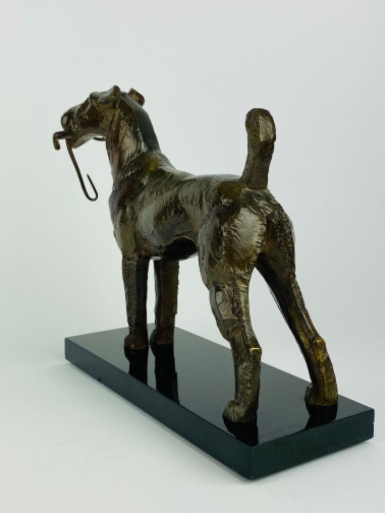 Bronze terrier by André-Vincent Becquerel (1893-1981)