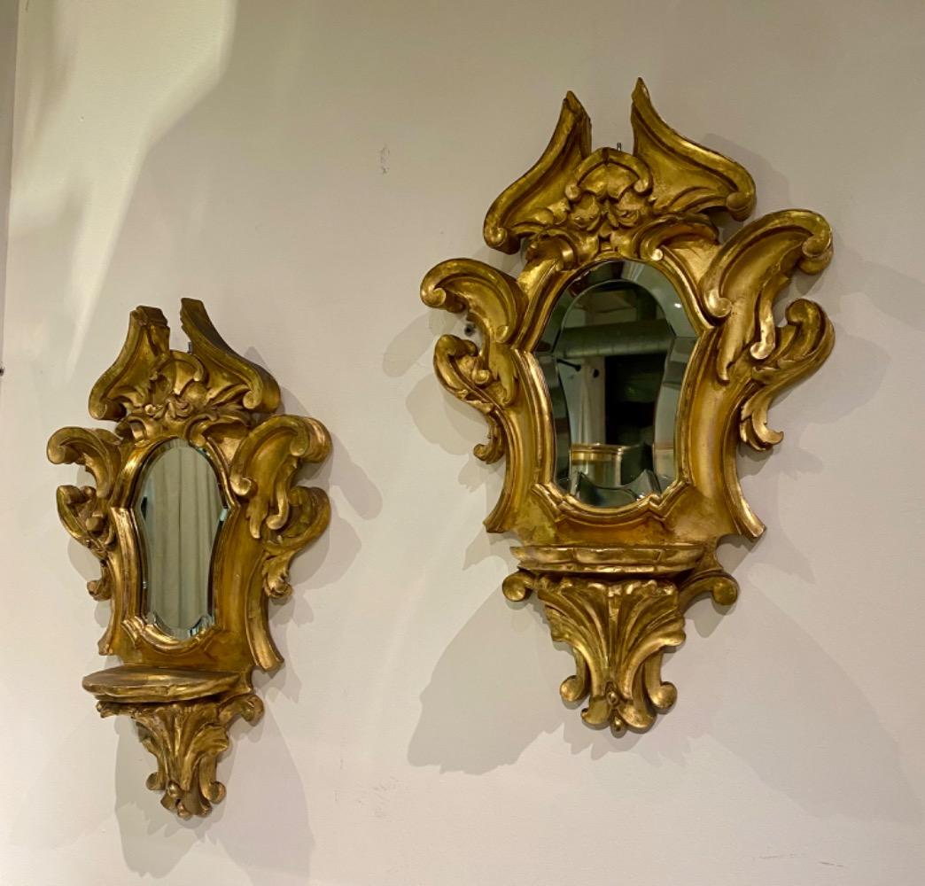 Pair Italian mirrors. 